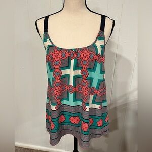 3/$25🎈Stitch Fix Pixley geometric tank top.
